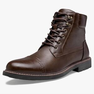 Jousen Milan Brand New Mens Boots Leahter Retro Dark Brown